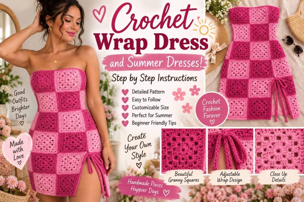 Crochet Wrap Dress and Summer Dresses – Free Crochet Pattern