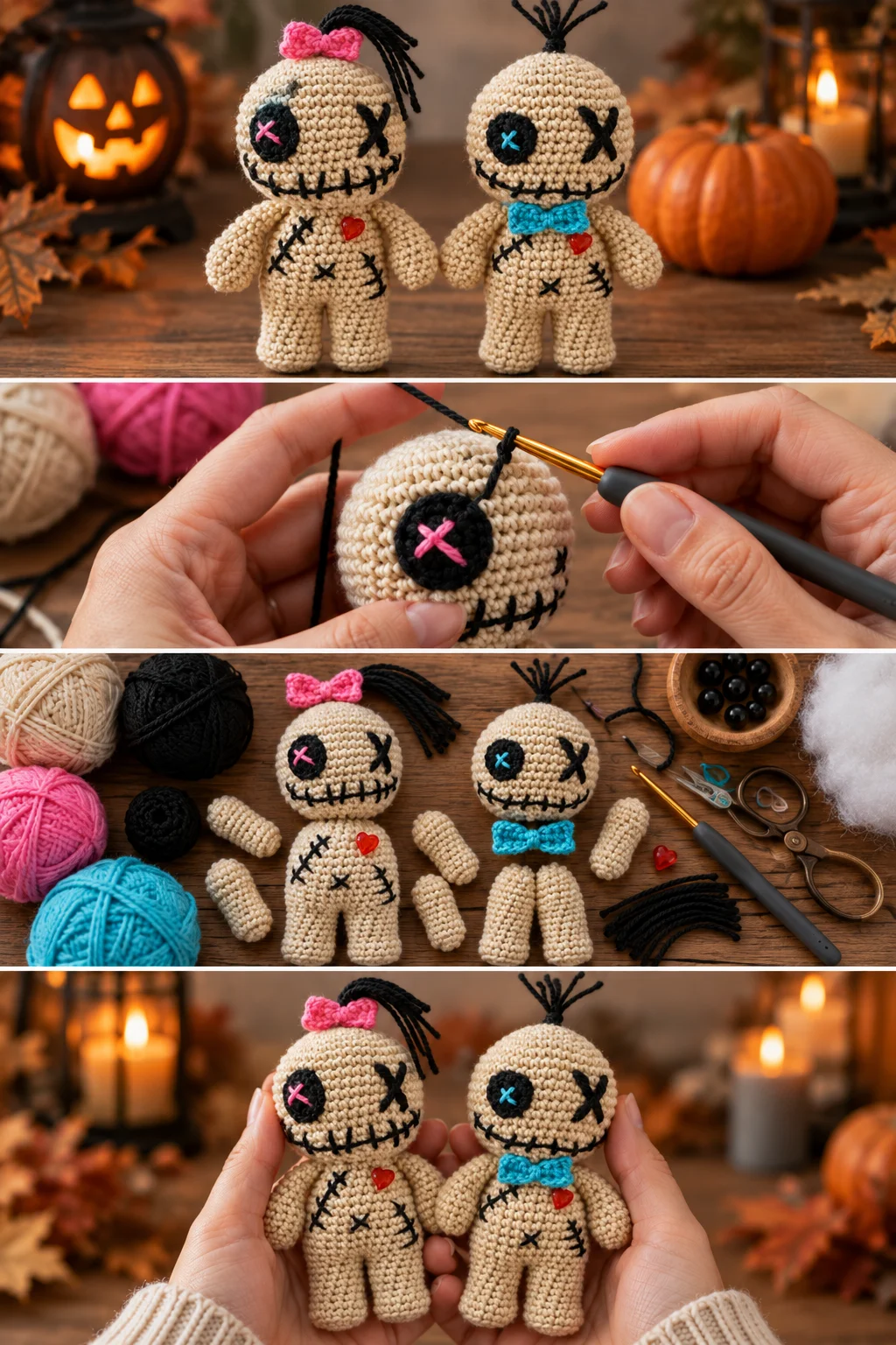 Easy Crochet Halloween Voodoo Doll Pattern