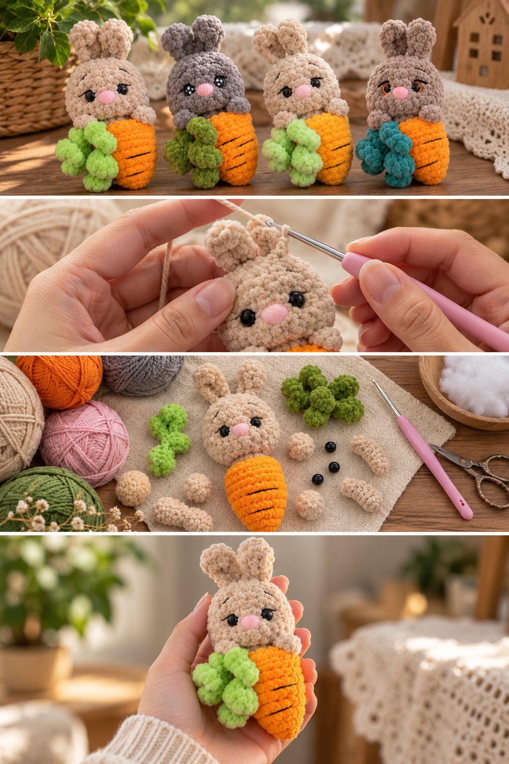 Little Carrot Bunny Amigurumi Free Crochet Pattern