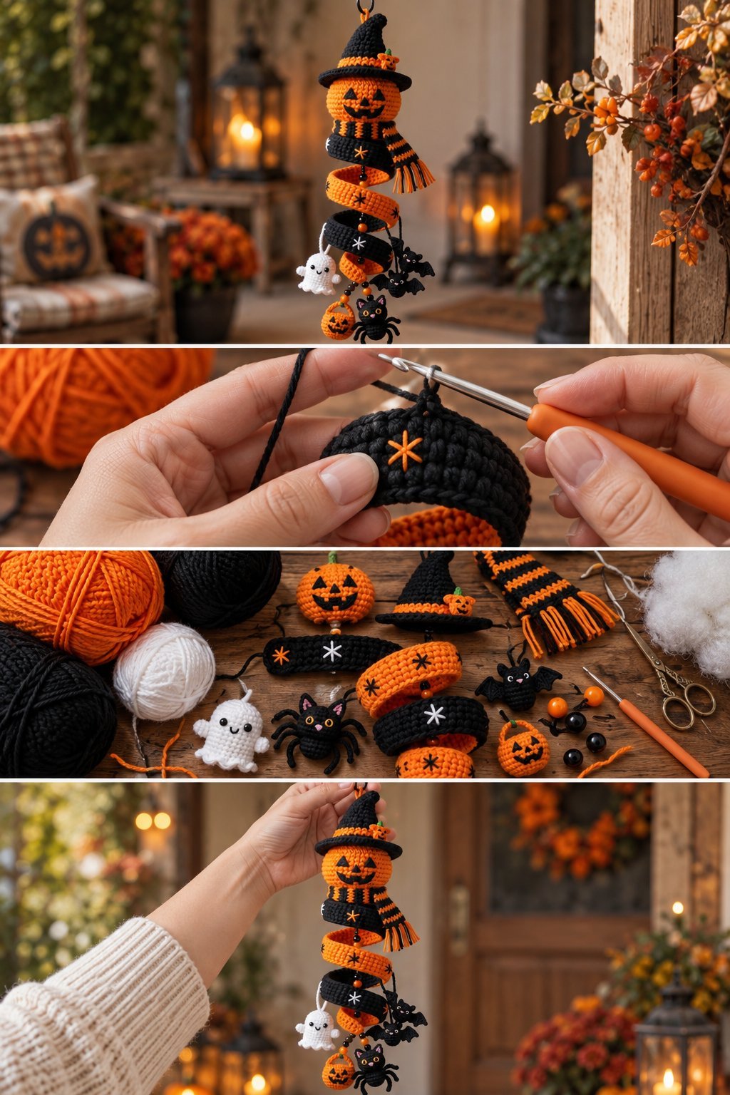 HALLOWEEN CROCHET WIND SPINNER PATTERN