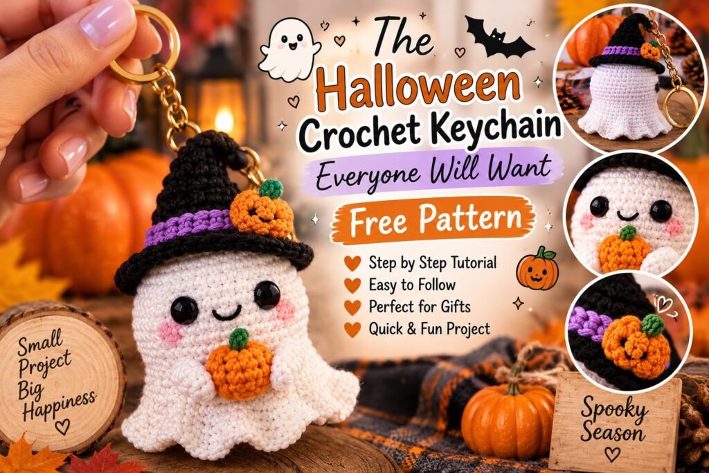 The Halloween Crochet Keychain Everyone Will Want